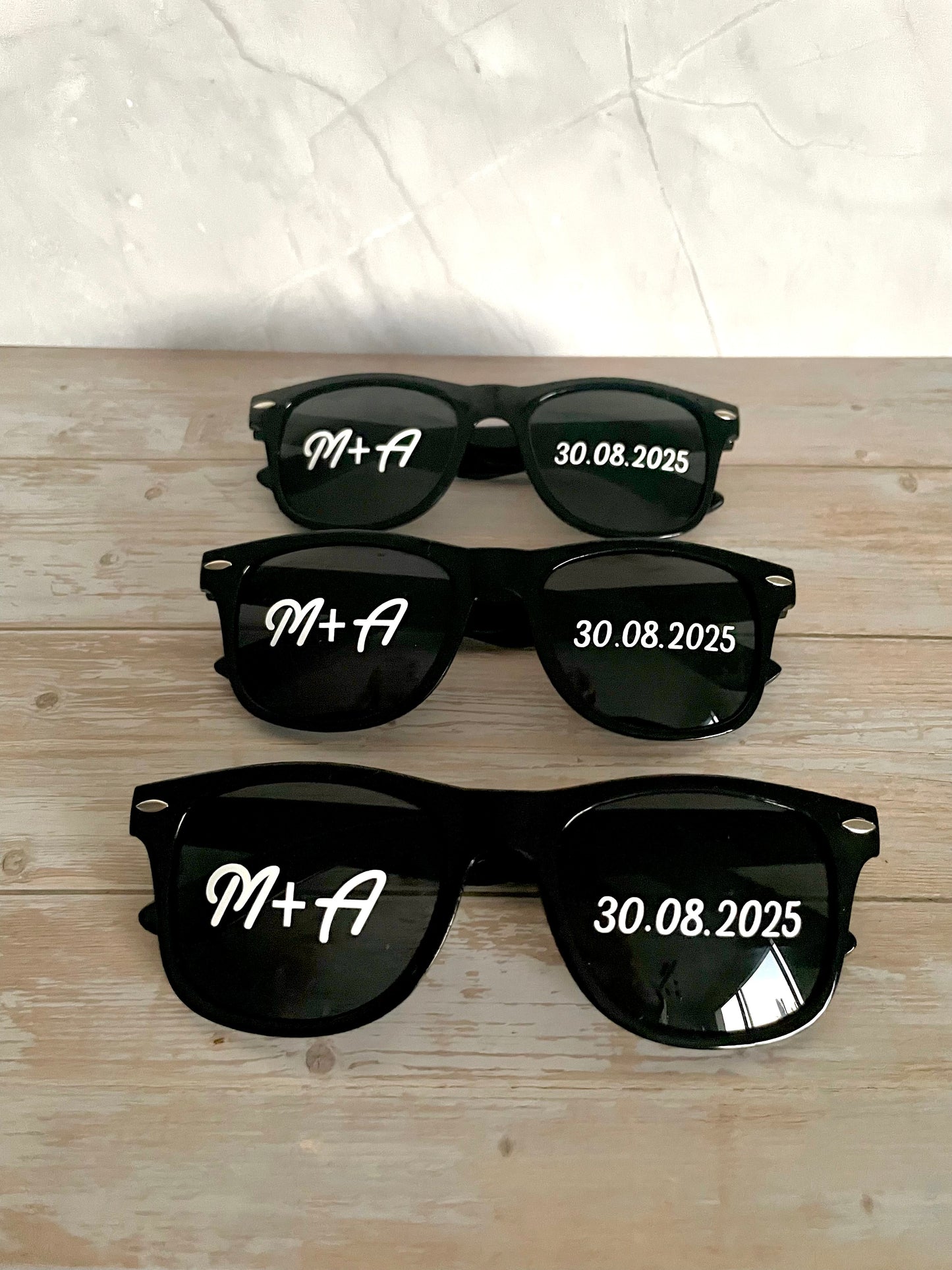 Lunettes cœur personnalisées mariage / EVJF