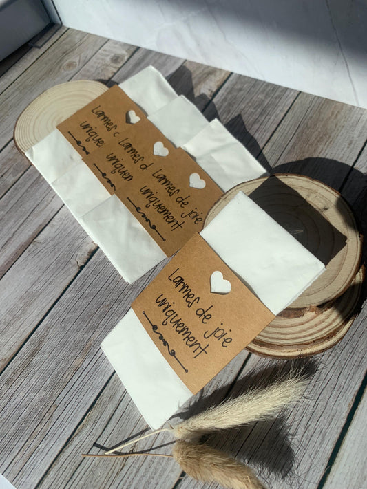 Mouchoirs Larmes de joie mariage