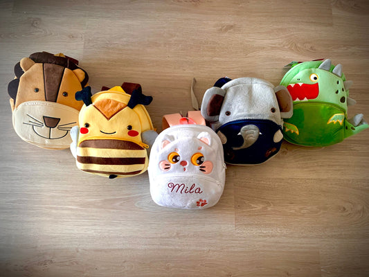 Sac à dos enfant / animaux personnalisé en peluche Kawaï
