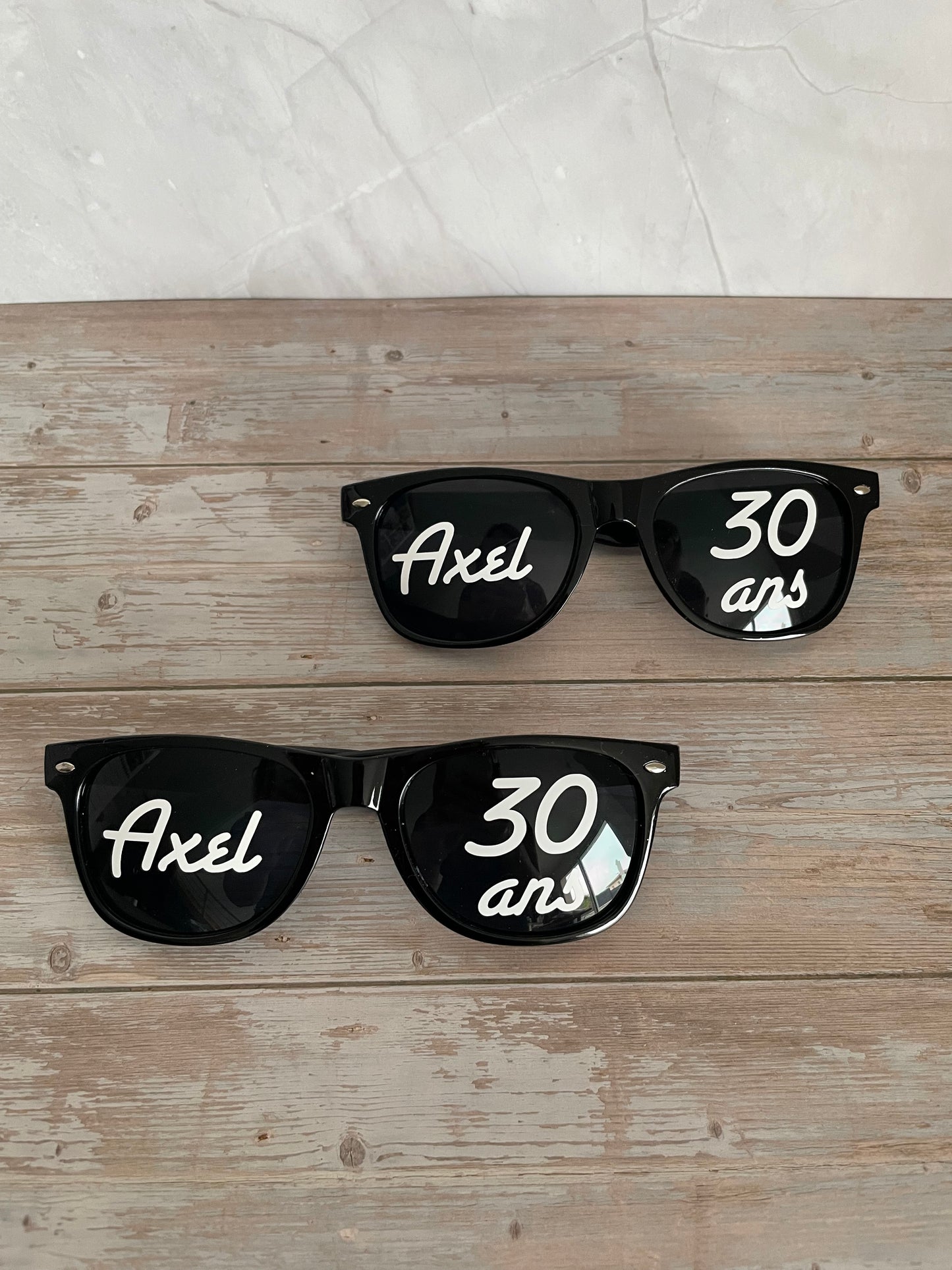 Lunettes personnalisées anniversaire / fête