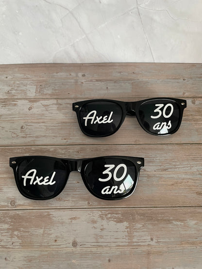 Lunettes personnalisées anniversaire / fête