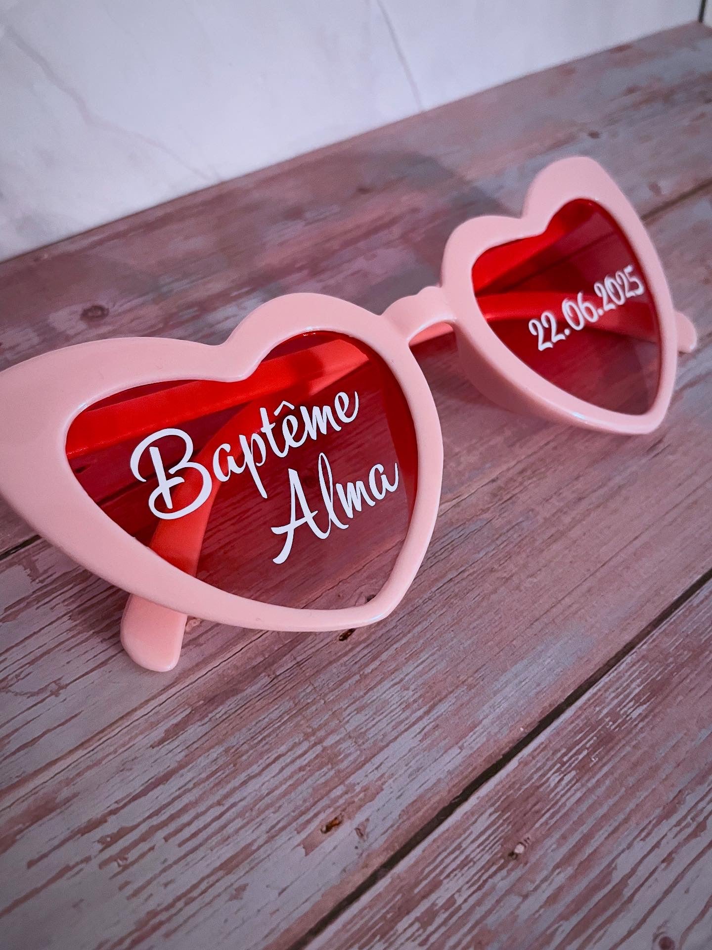 Lunettes personnalisées anniversaire / fête