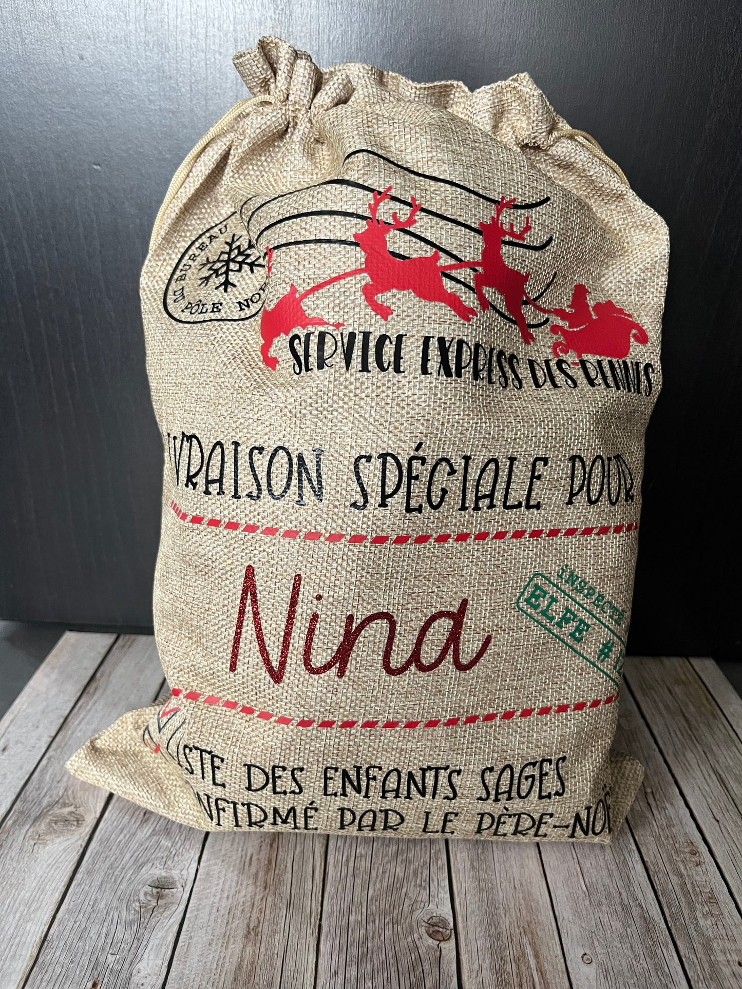 Hotte de Noël personnalisée - Enfants