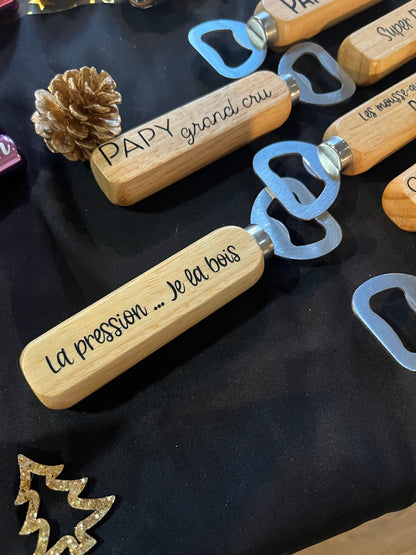 Décapsuleur personnalisé Papa - Phrase / Prénom