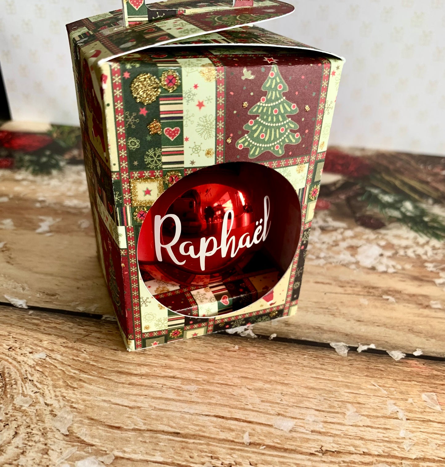 Boule de Noël personnalisée
