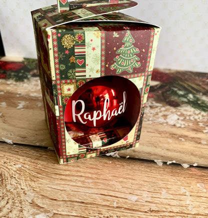Boule de Noël personnalisée
