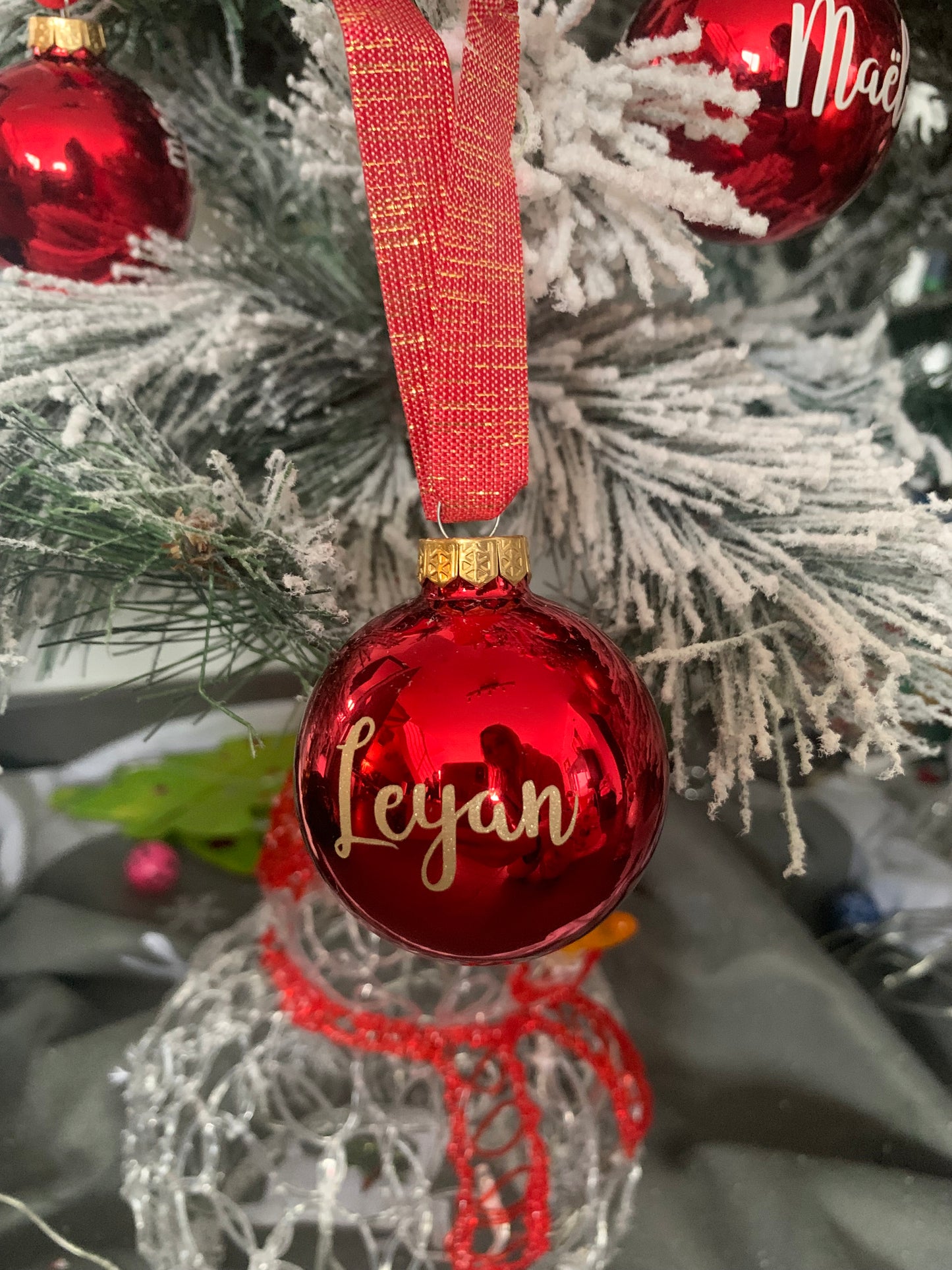 Boule de Noël personnalisée