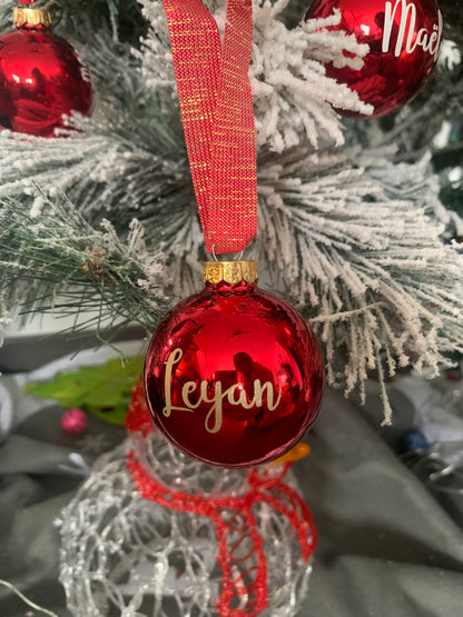 Boule de Noël personnalisée