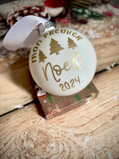Boule de Noël personnalisée
