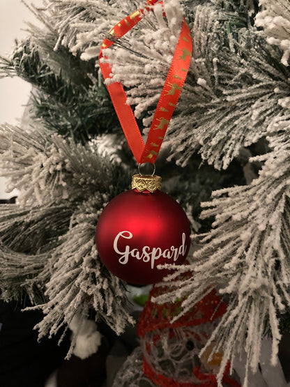 Boule de Noël personnalisée