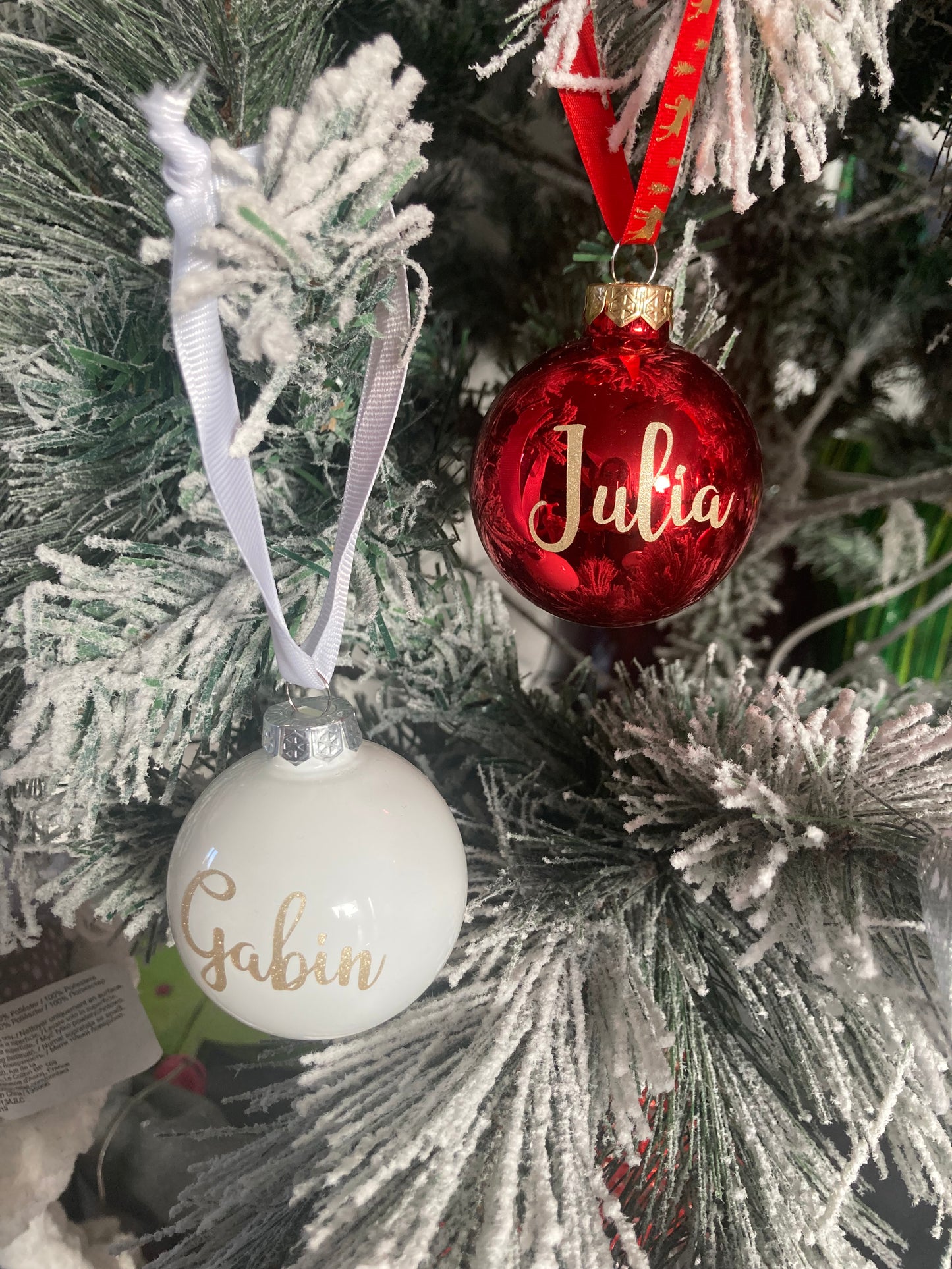 Boule de Noël personnalisée