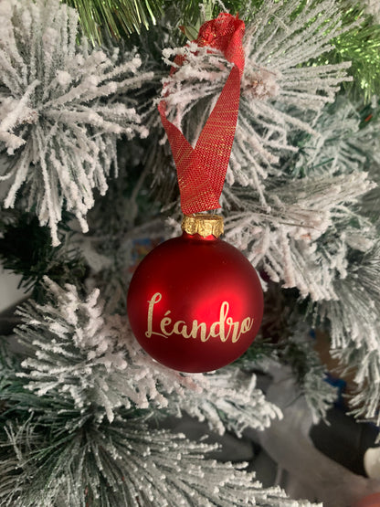 Boule de Noël personnalisée