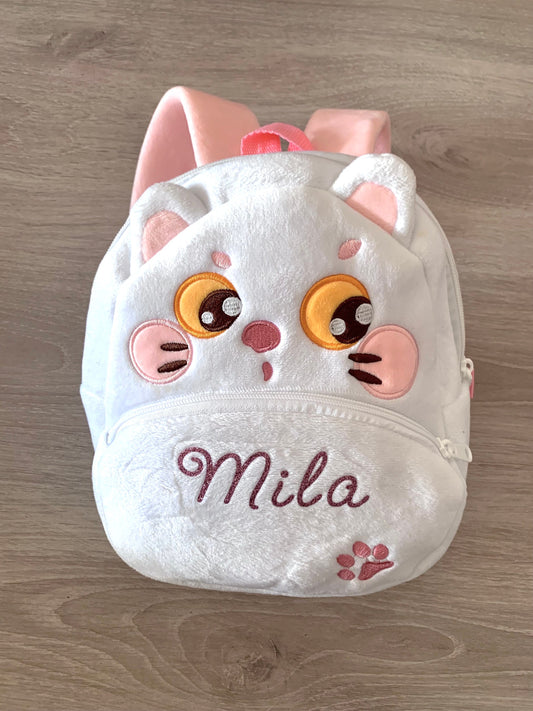 Sac à dos enfant / animaux personnalisé en peluche Kawaï