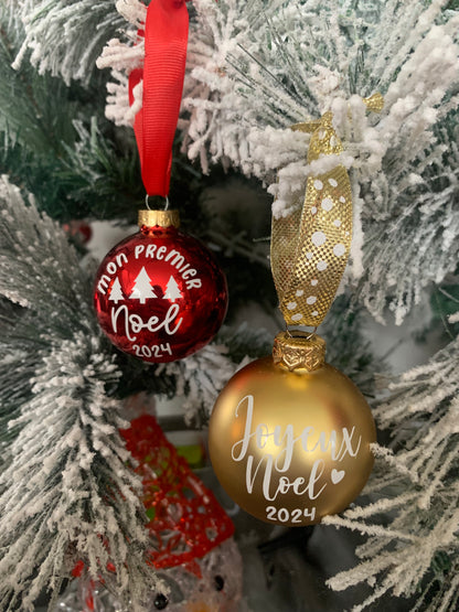 Boule de Noël personnalisée