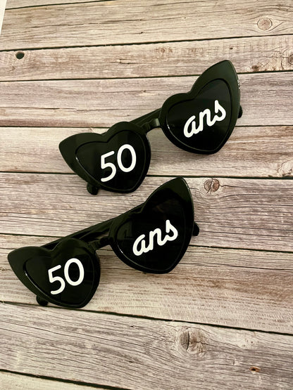 Lunettes personnalisées anniversaire / fête