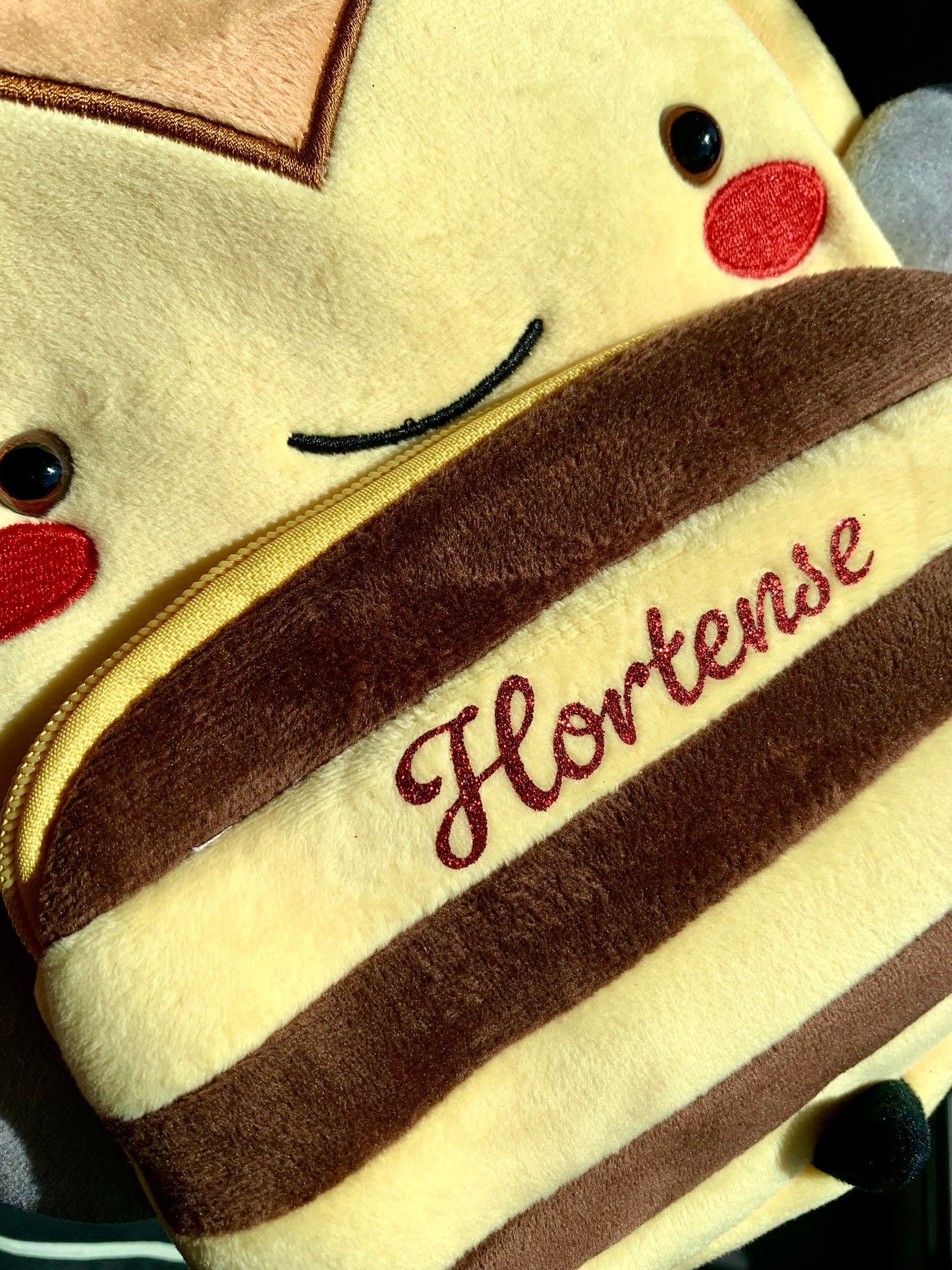Sac à dos enfant en peluche - maternelle / Animal : Mireille l'abeille