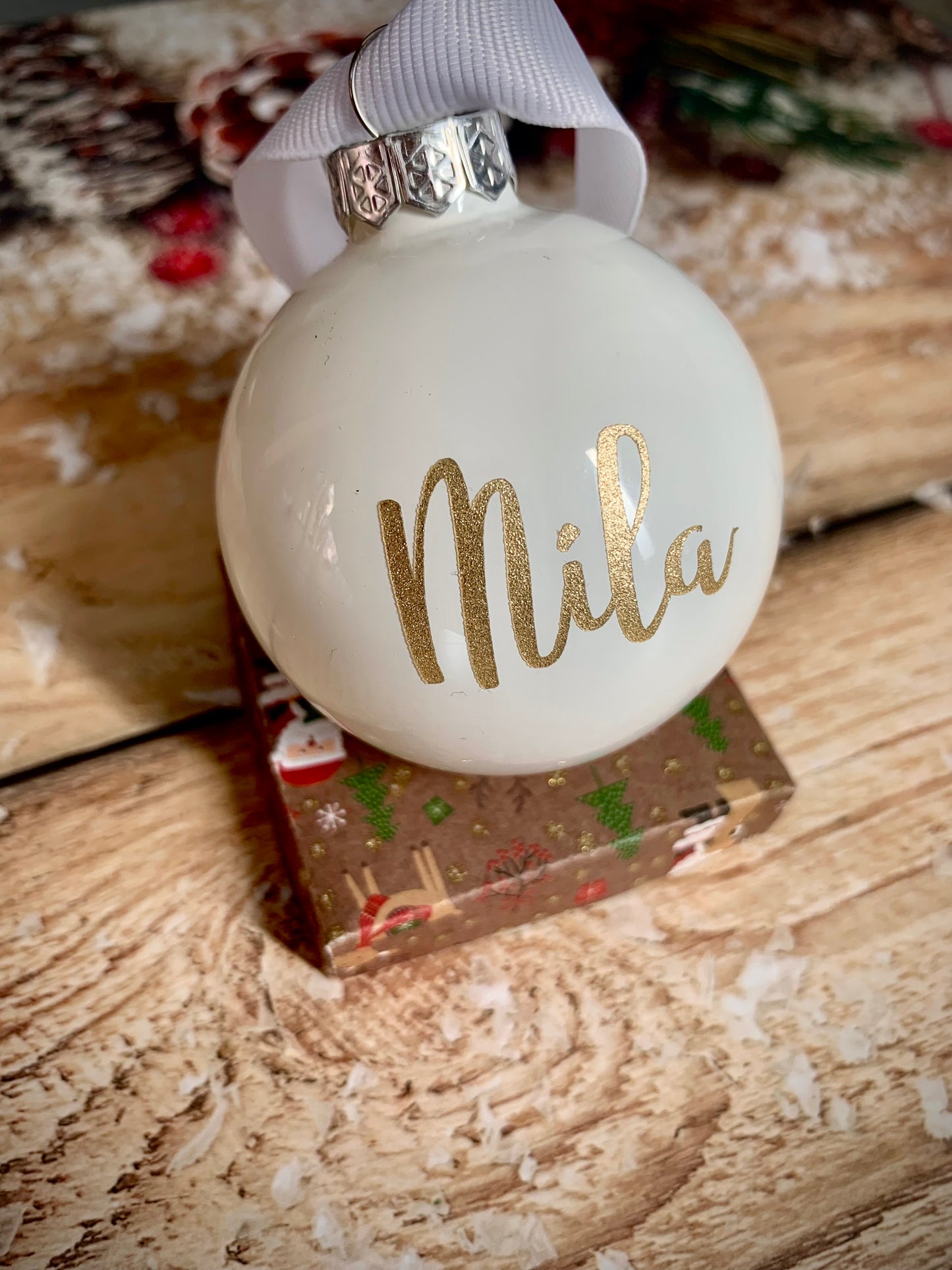 Boule de Noël personnalisée