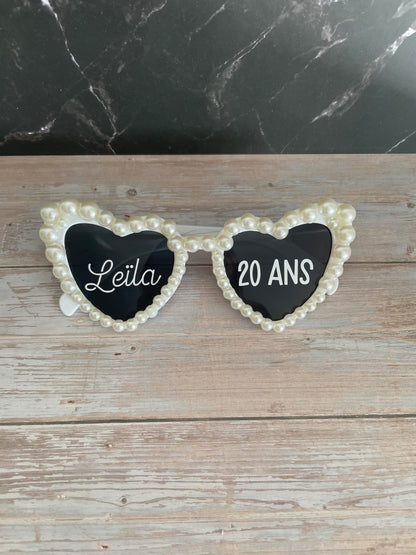 Lunettes personnalisées anniversaire / fête