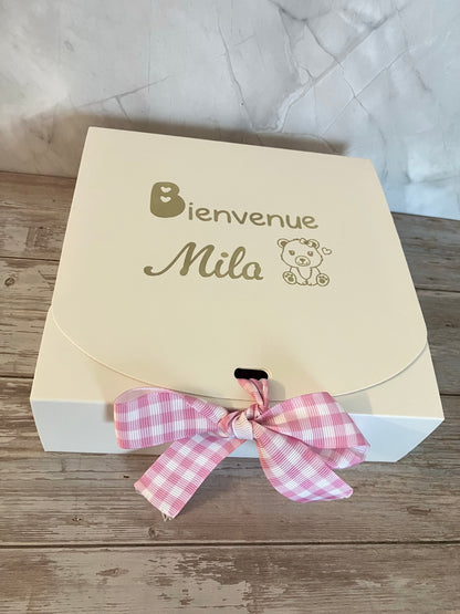 Cadeau naissance - boîte personnalisée bébé