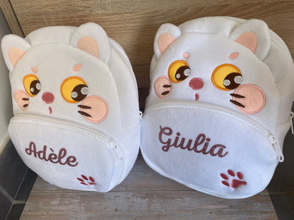 Sac à dos enfant / animaux personnalisé en peluche Kawaï