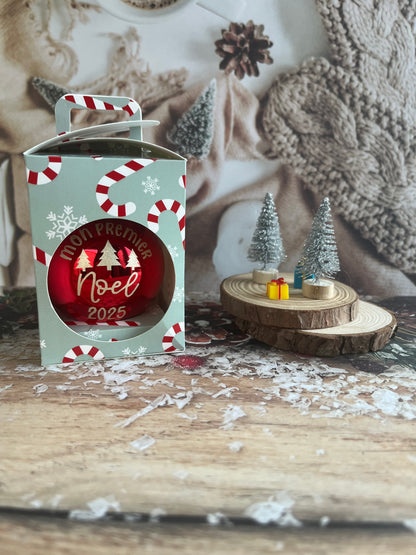 Boule de Noël personnalisée - Mon Premier Noël 2025