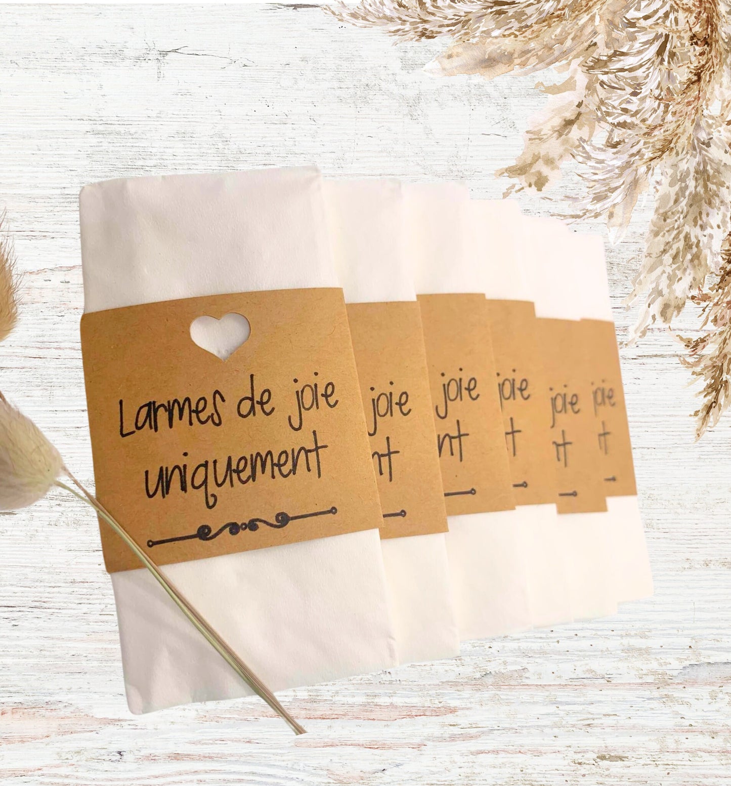 Mouchoirs Larmes de joie mariage
