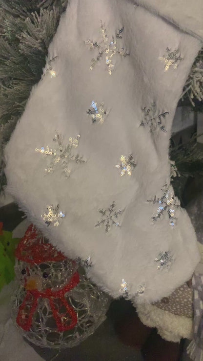 Grande chaussette de Noël personnalisée